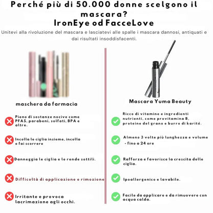 NuraBeauty| Mascara Yeux de Fer naturel allongeant et nourrissant.