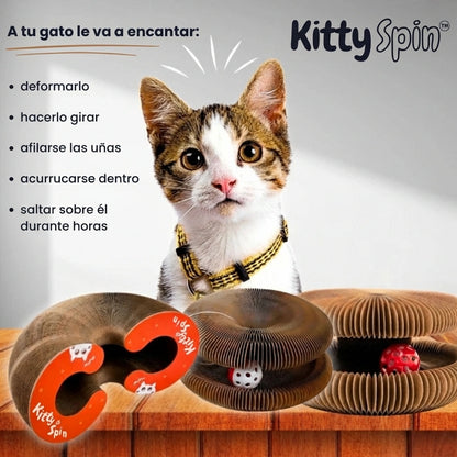KittySpin™ | Poteau à griffer interactif pour chats